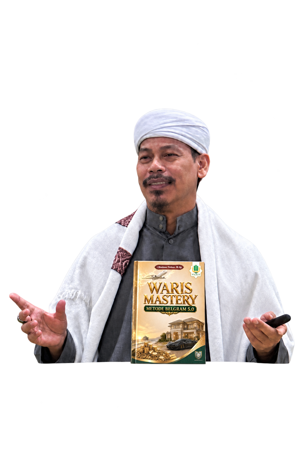 H. Maulana Firdaus, M.Ag. bersama buku Waris Mastery